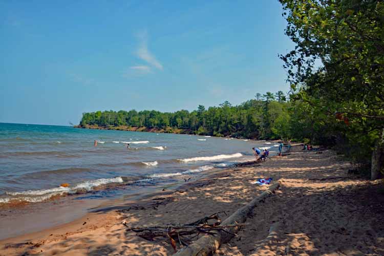 beach scene